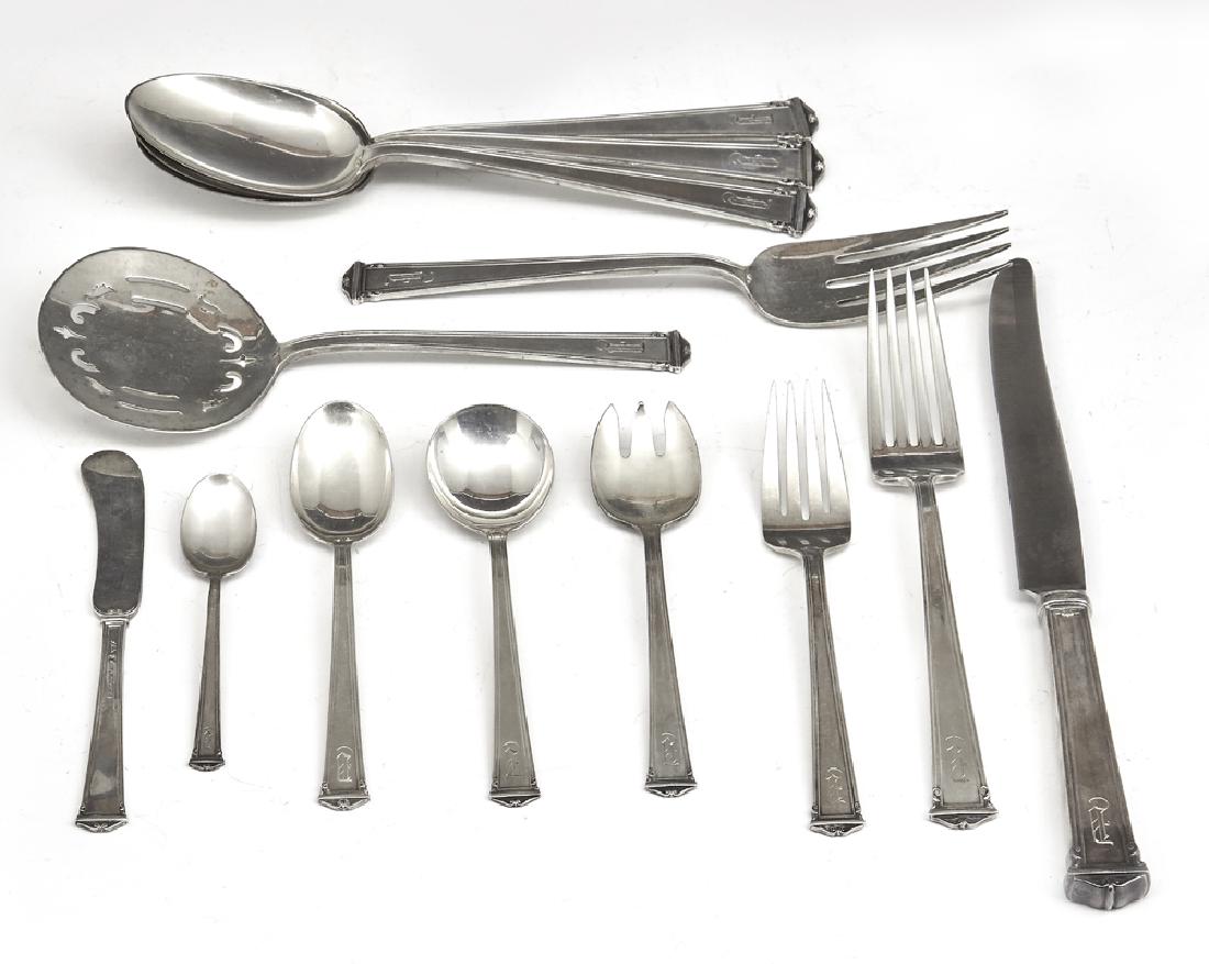 59 Pc International Sterling flatware set, service for (1 of 2)