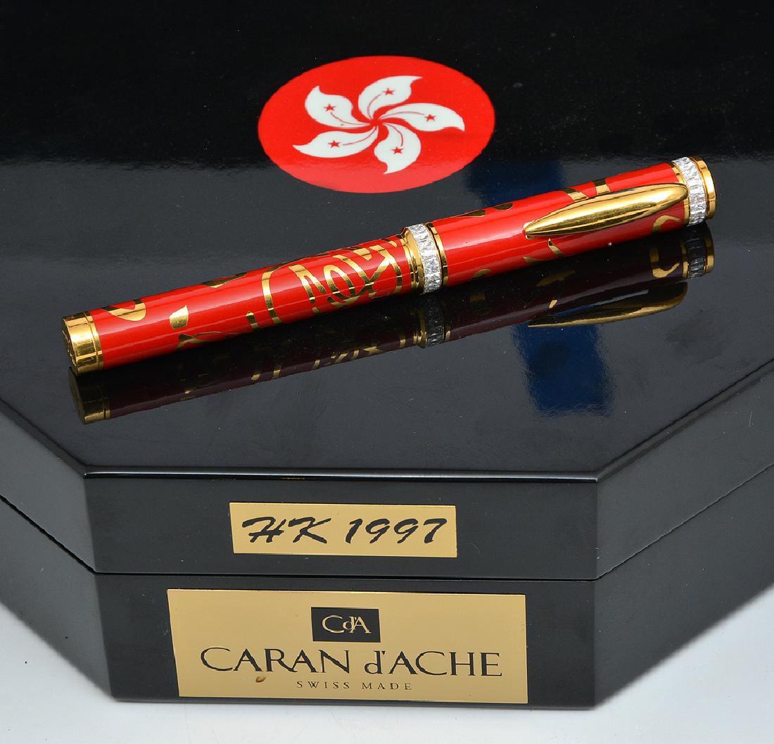 Caran d'Ache: Hong Kong 1997 Ltd Ed Fountain Pen w/ Box (1 of 3)