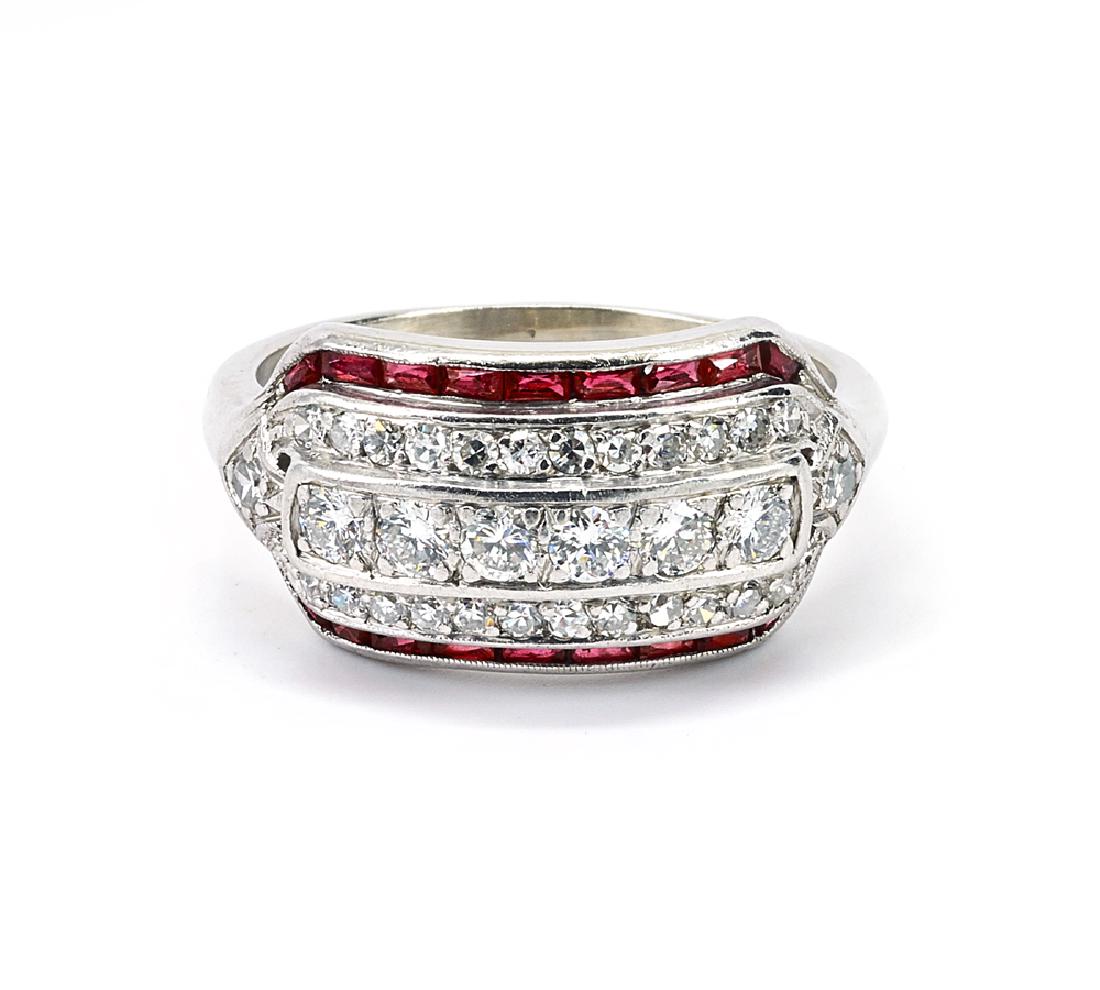 14k Gold Ruby & Diamond Band / Ring (1 of 1)