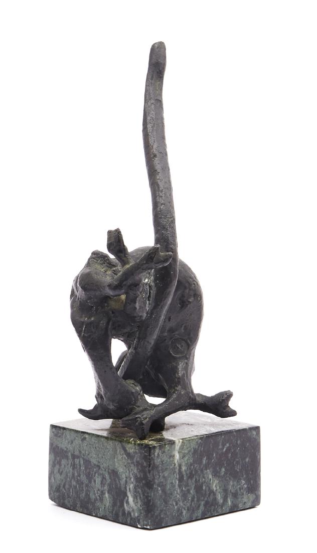 Jack Zajac bronze, goat bound on a pole (1 of 4)