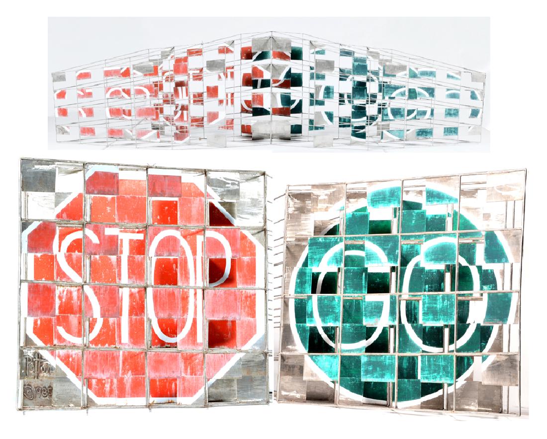 Dennis Patton, Stop and Go, Painted Metal, 112" (1 of 6)