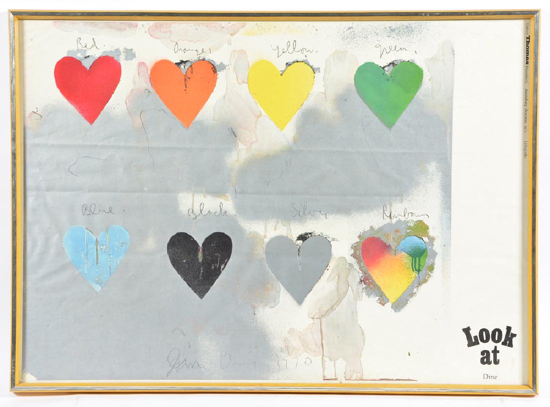 Jim Dine, Look at Dine, color lithograph (1 of 2)