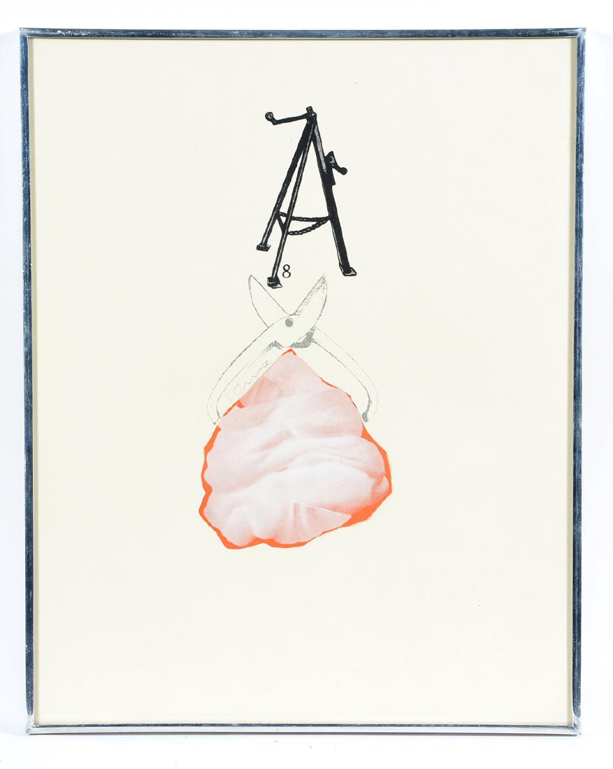 Jim Dine, Toolbox #2, color screenprint with collage (1 of 3)