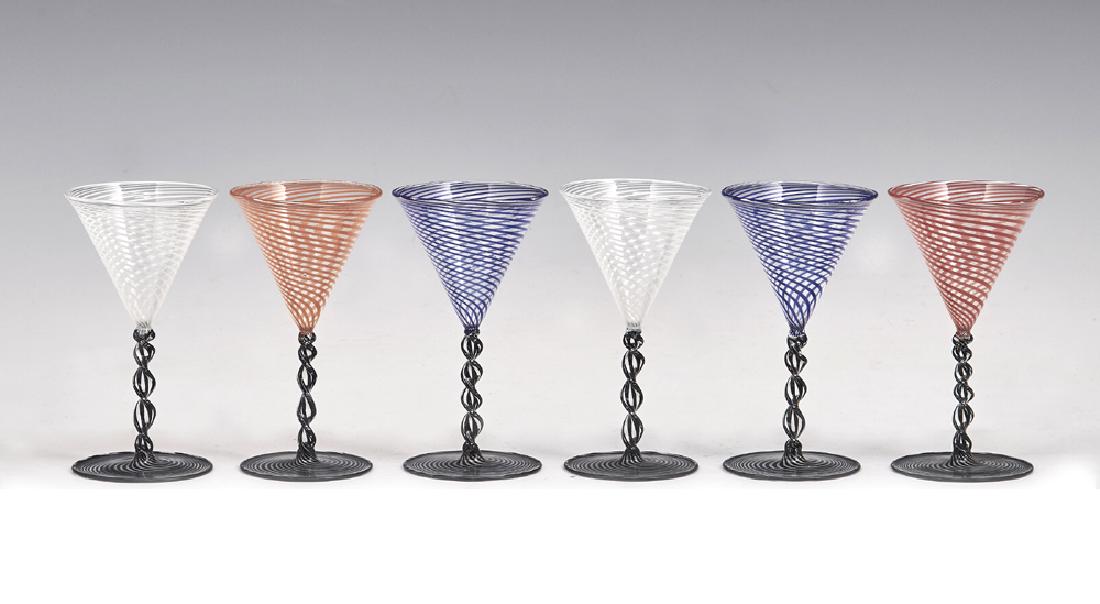 Set of 6 Venetian liqueur glasses (1 of 1)