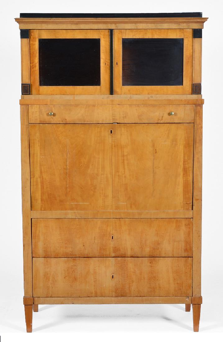 Biedermeier Secretary Bookcase, 18th/19thc (1 of 3)