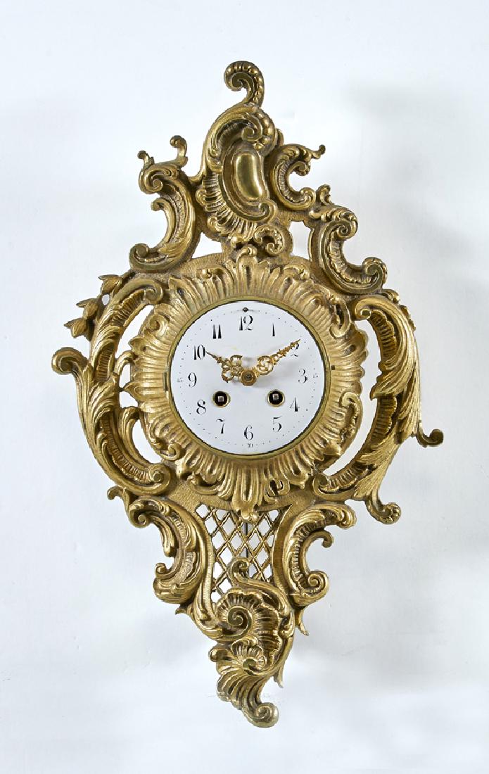 French ormolu cartel clock, c 1920 (1 of 1)