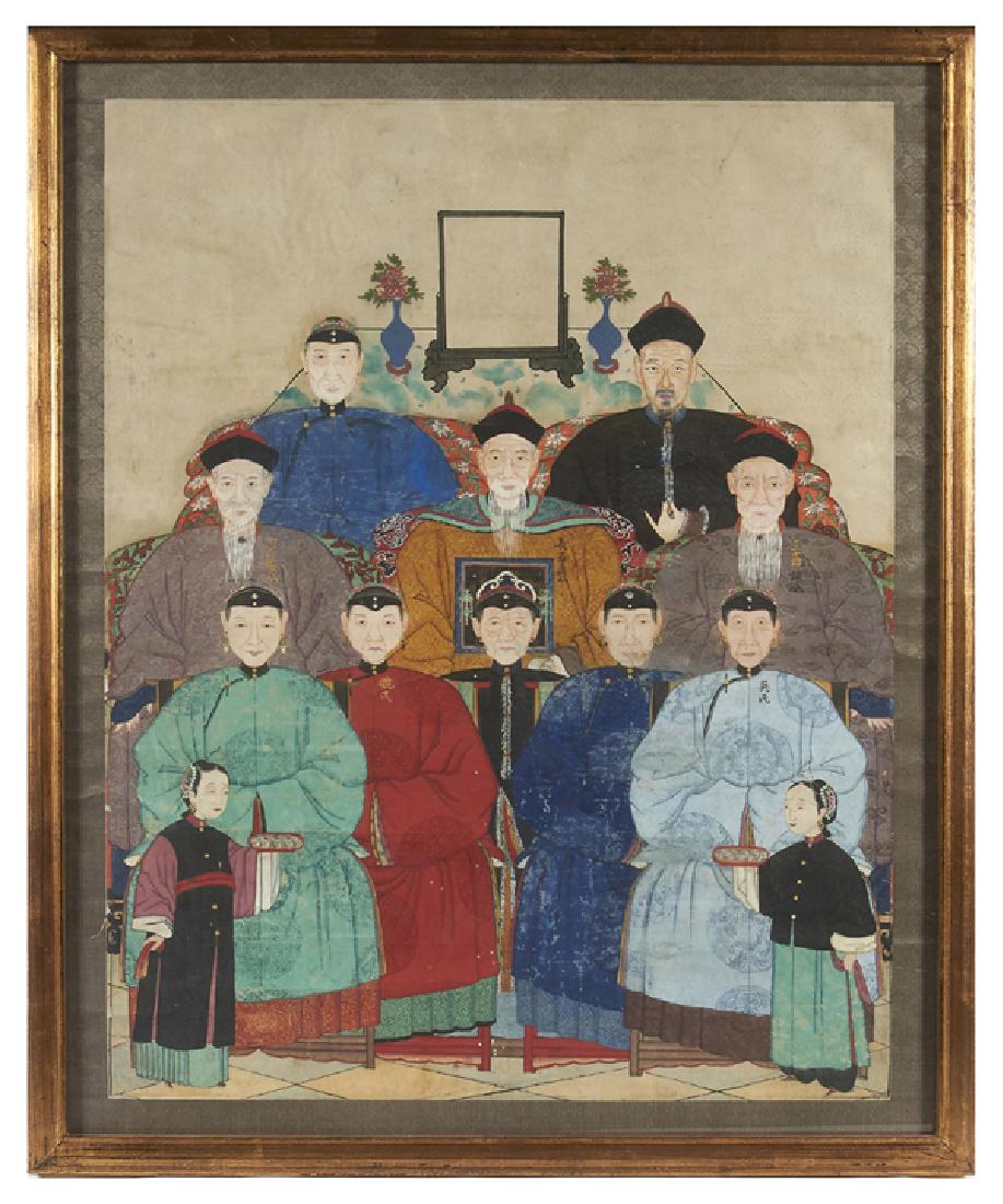 Chinese generational ancestral portrait (1 of 2)