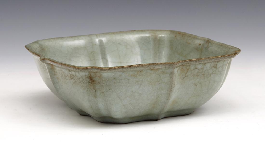 Chinese guan-type quatrefoil bowl (1 of 6)