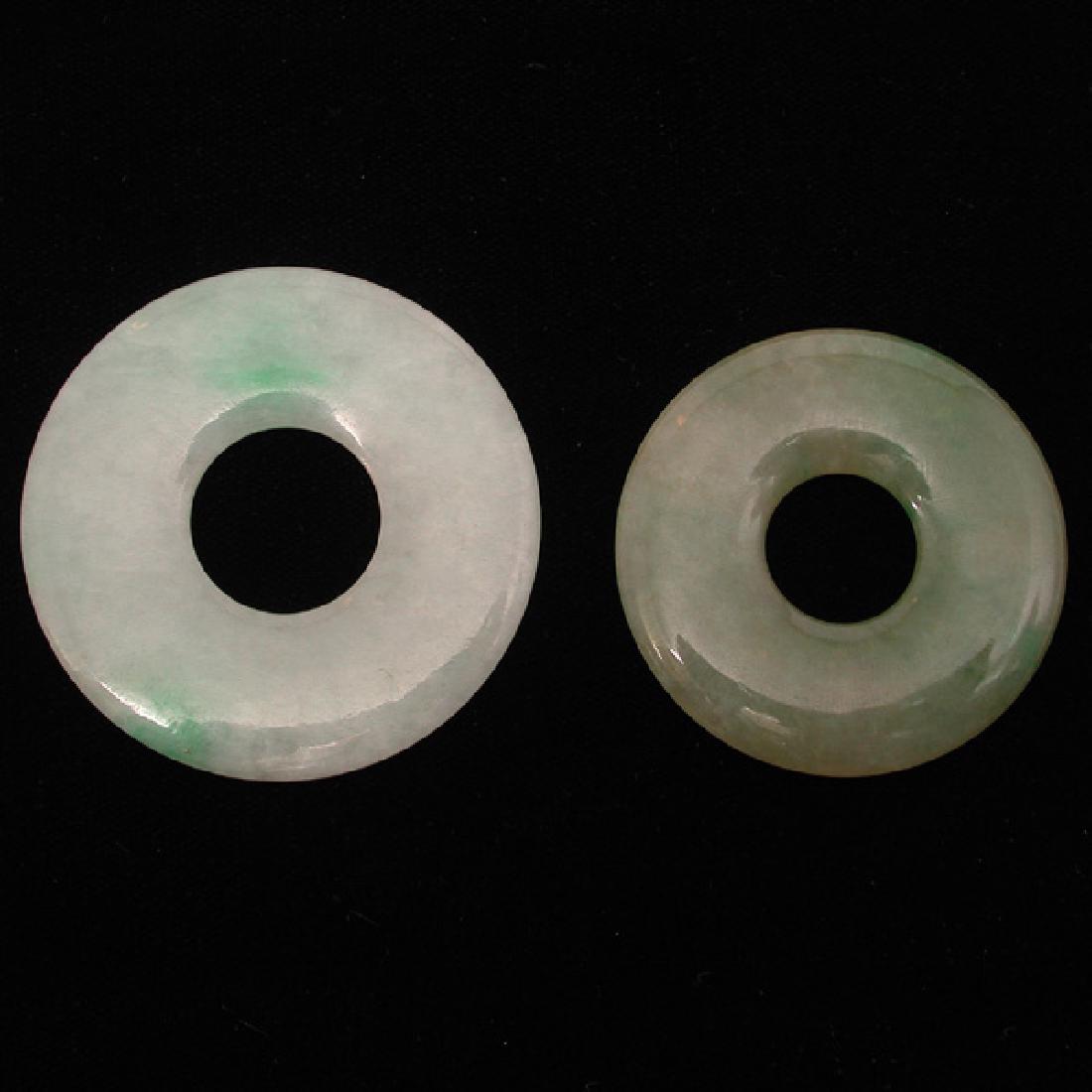 Chinese Jadeite Pi (2), 18th century (1 of 2)