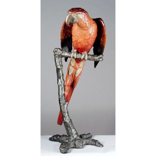 Monumental Vienna Bronze Parrot.
