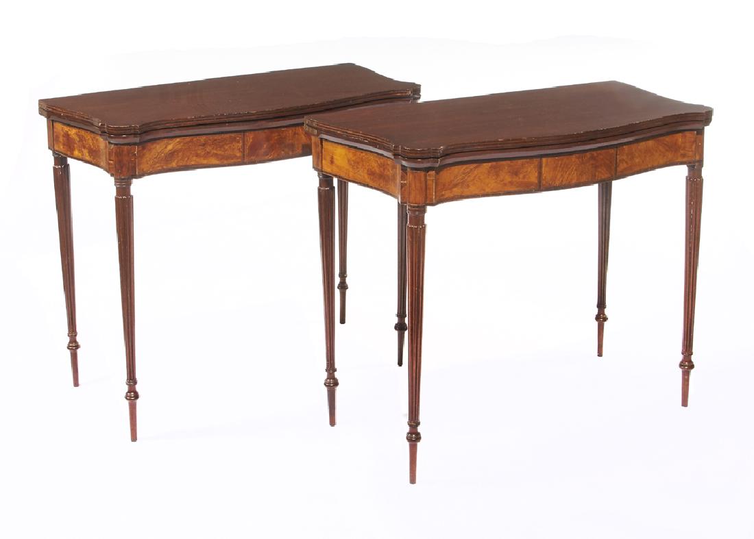 Pair of American Federal Game Tables (1 of 3)