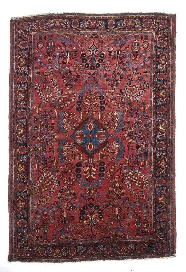 Persian sarouk rug, 6'9" x 4'7" (1 of 3)
