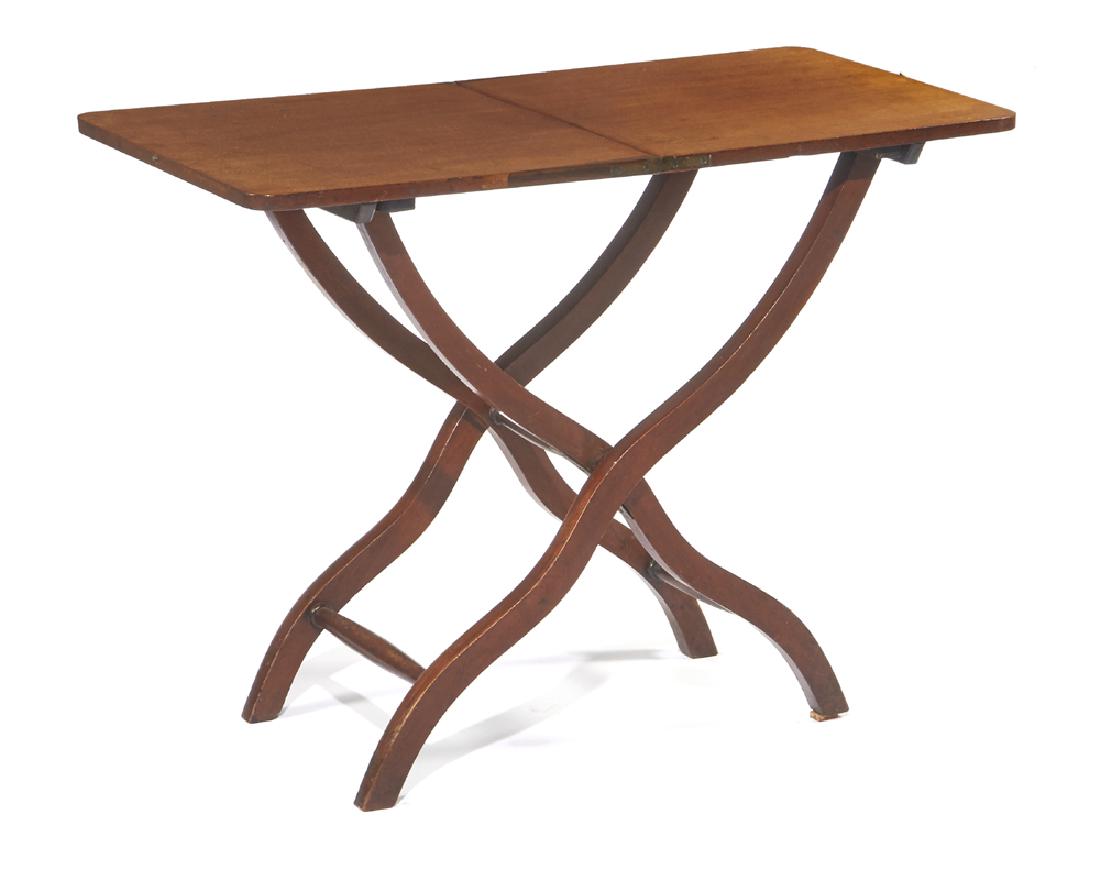 Mahogany Collapsible Butler's Tray, 19th c: Mahogany Collapsible Butler's Tray, 19th c., 26 1/2"t x 35 3/4" x 17 3/4", very good condition