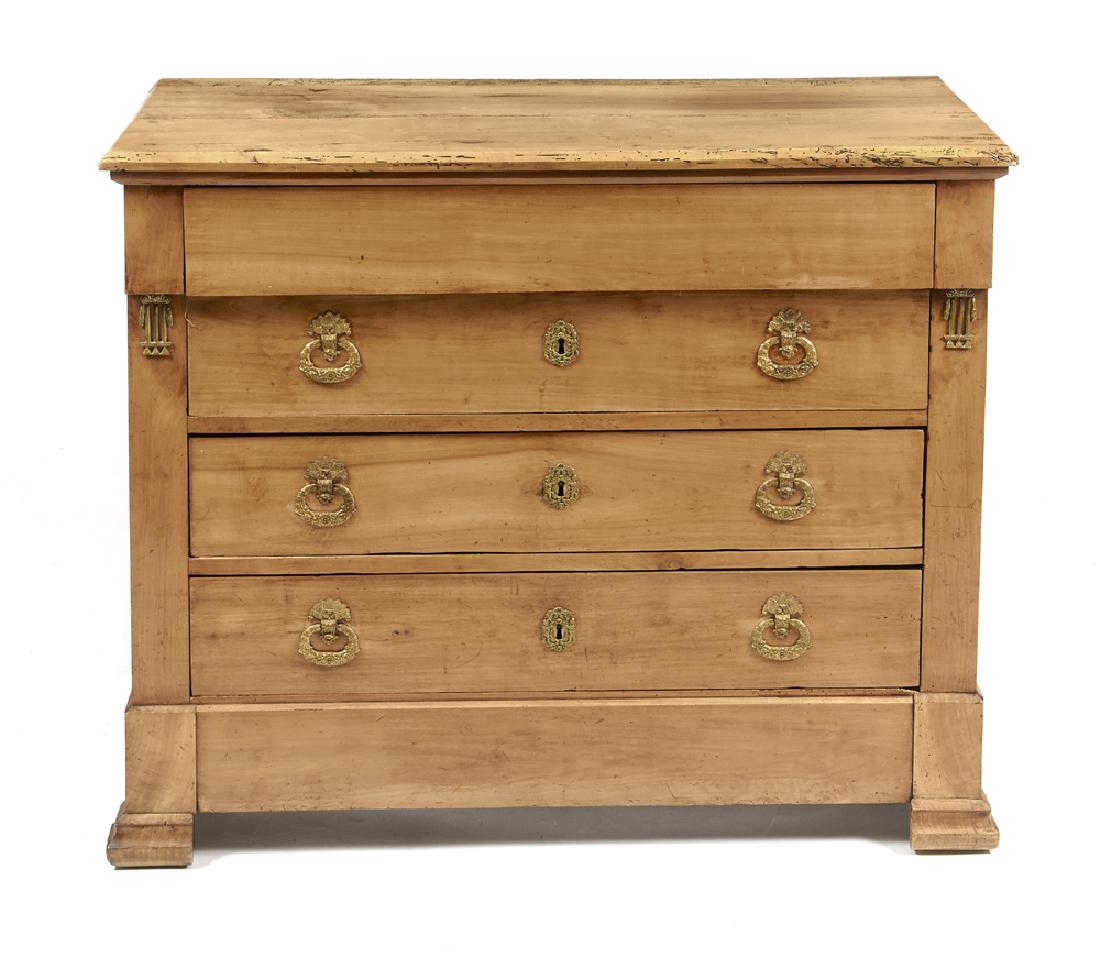 19th c French empire chest of drawers (1 of 2)