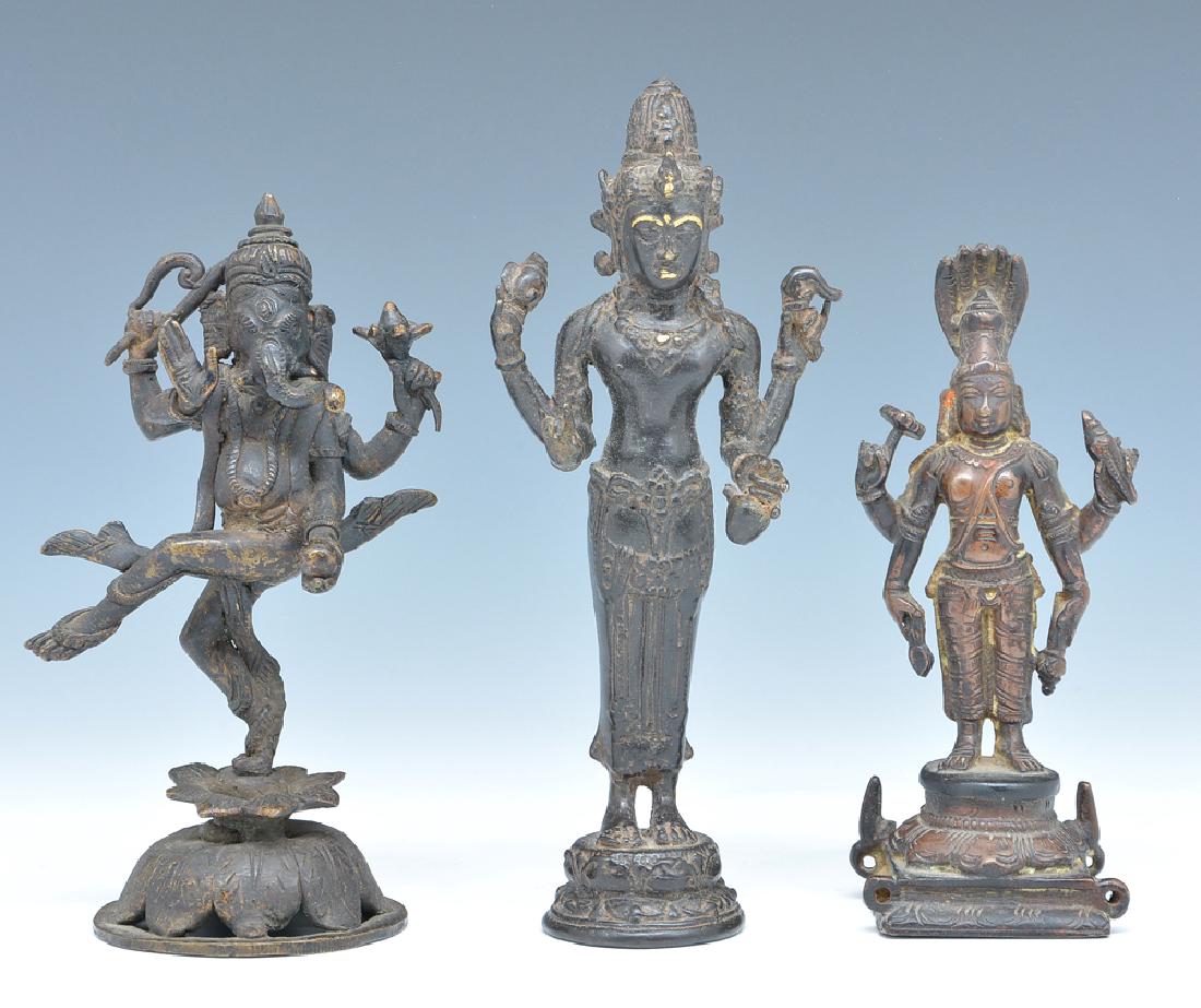 3 Bronze multi-armed deity figures (1 of 3)