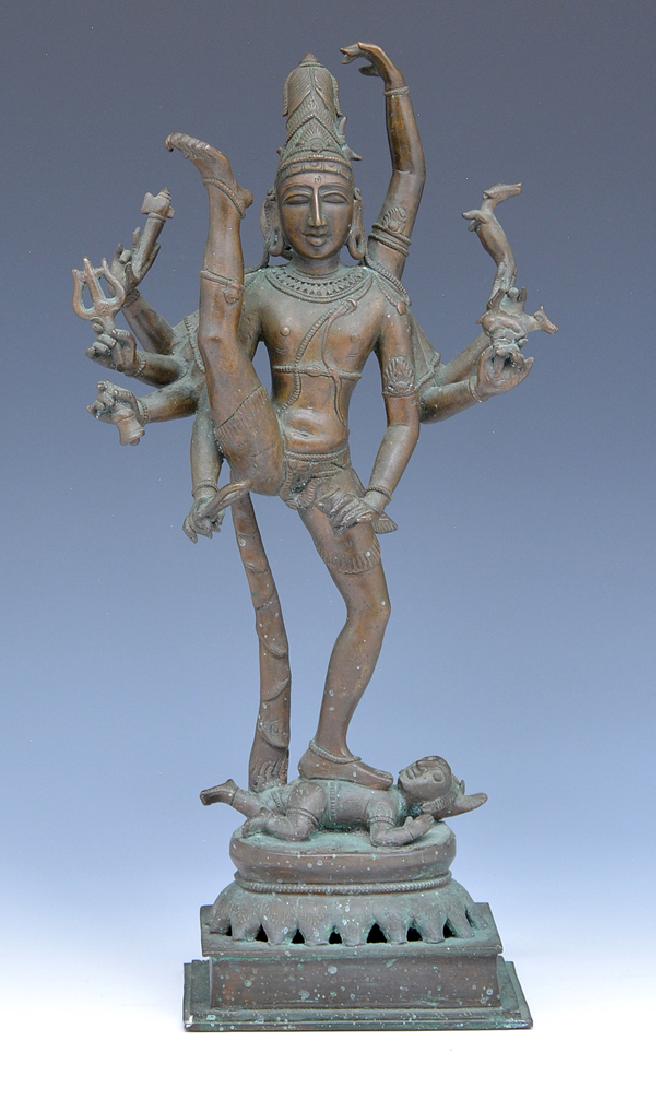 Bronze multi-armed deity statue (1 of 3)