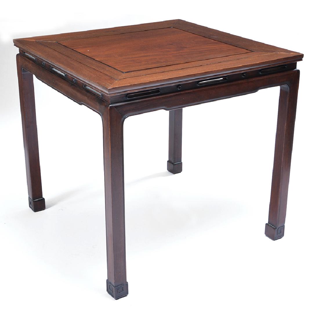 Chinese Teak Games Table (1 of 2)