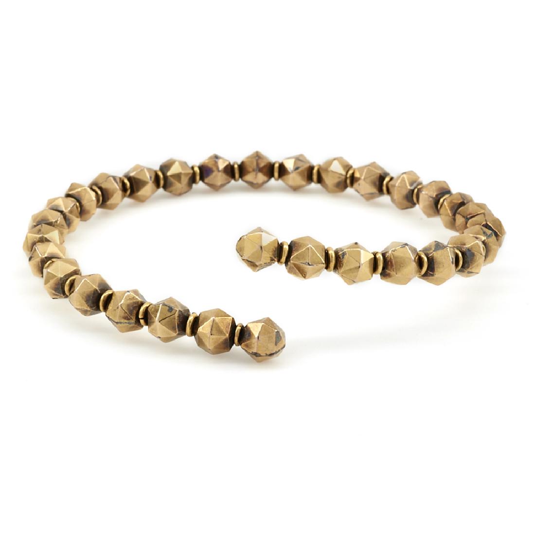 14k Yellow gold Victorian bypass bracelet (1 of 1)