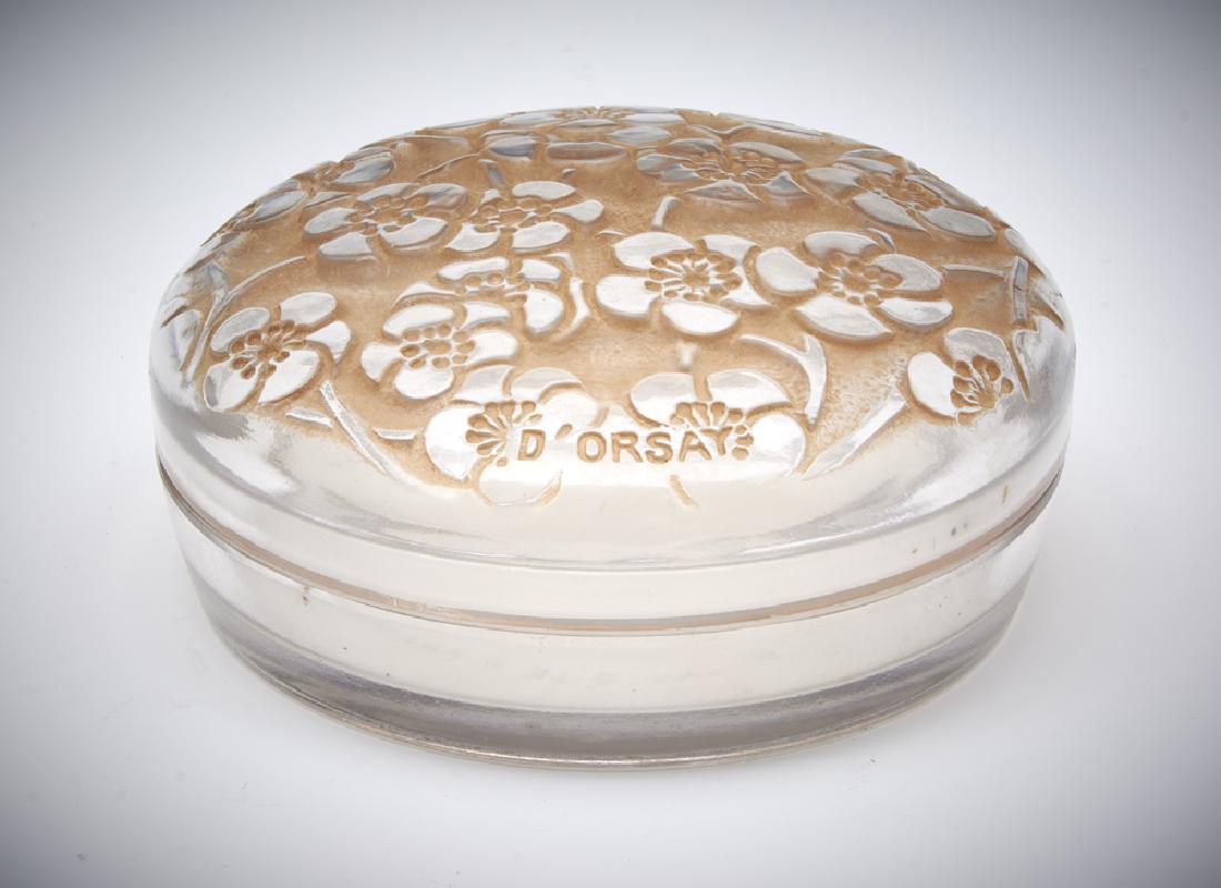R. Lalique crystal "Le Lys" for D'Orsay powder box (1 of 3)