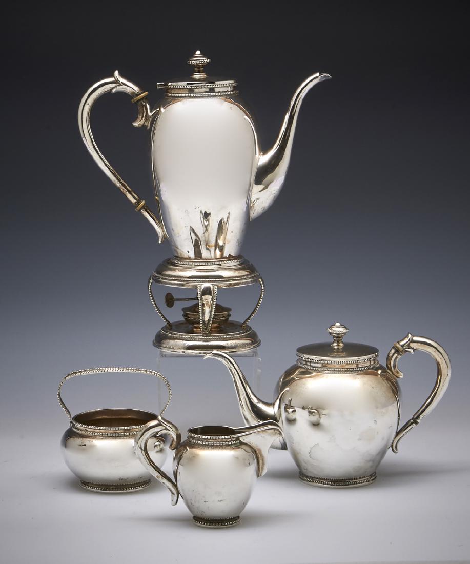 5pc D.J. Aubert Dutch silver 835 coffee/tea set (1 of 2)