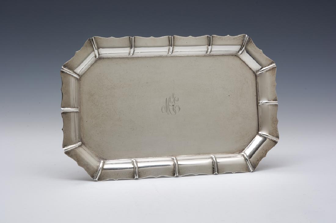 Large sterling silver serving tray (1 of 1)