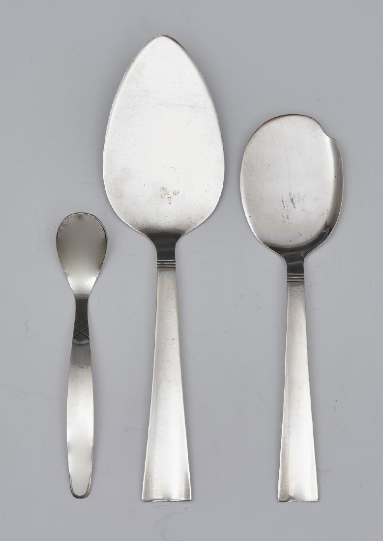 Grouping of three Allen Adler sterling silver serving (1 of 2)