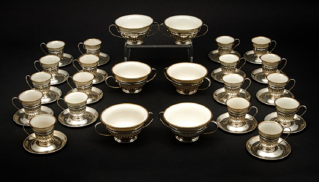 Gorham sterling 18 demitasse cups, 6 boullion bowls (1 of 1)