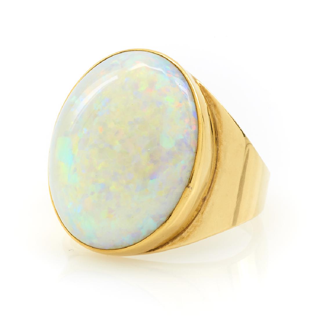 14k Yellow gold and opal ring (1 of 1)