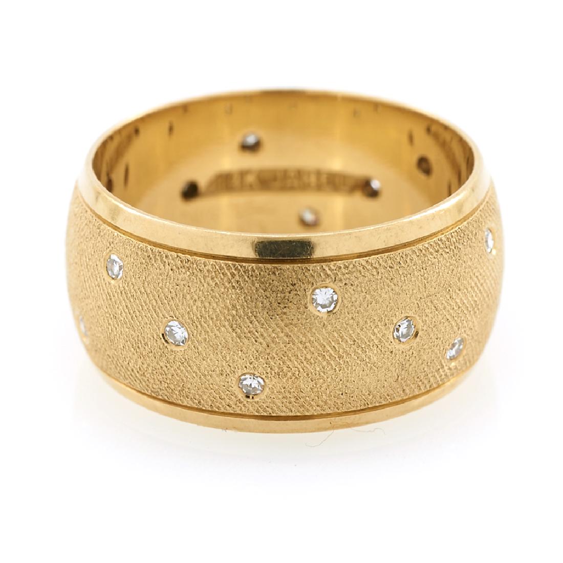14k Yellow gold and diamond ring (1 of 1)