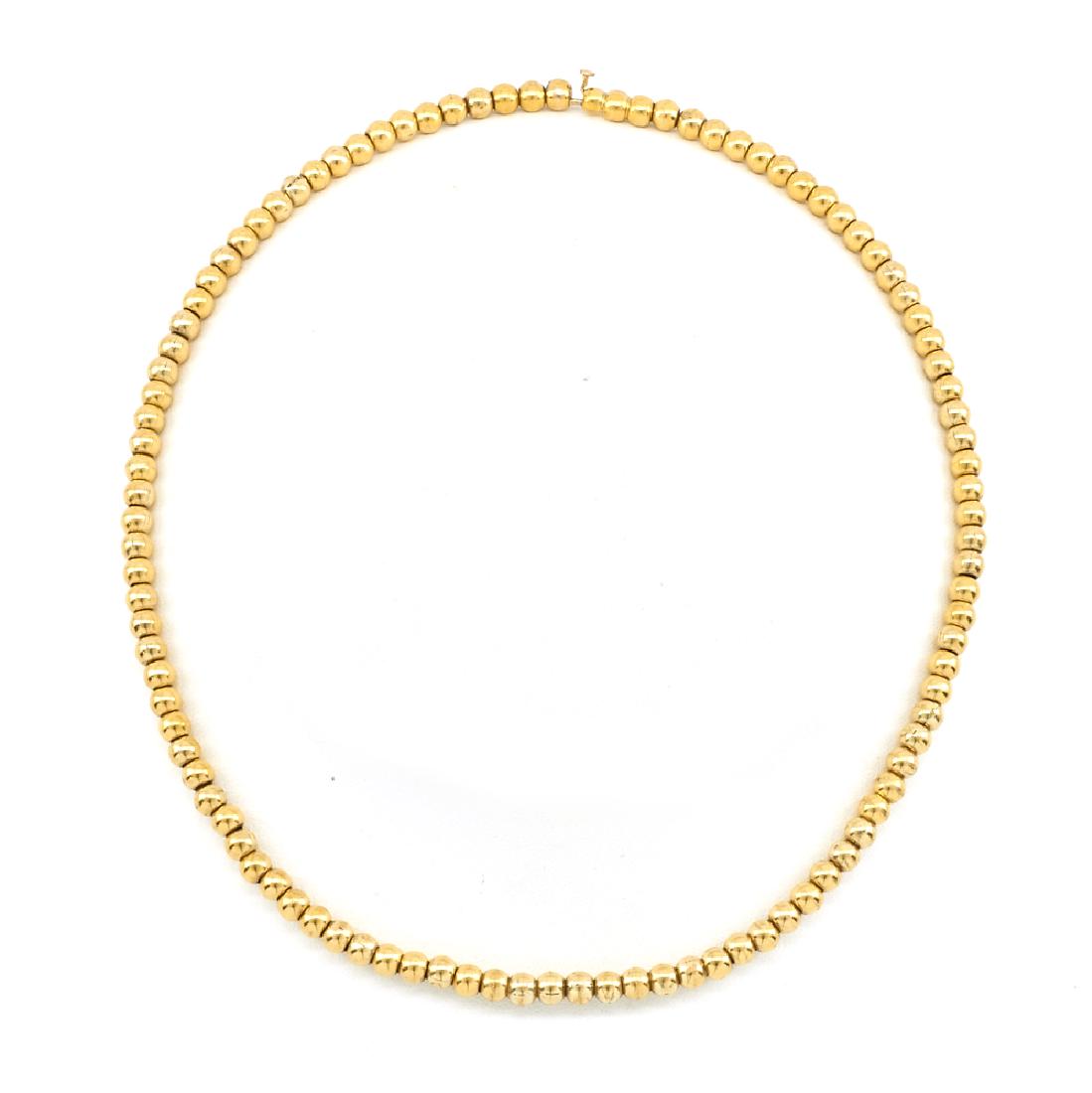 14k Yellow gold Victorian bead necklace. (1 of 1)