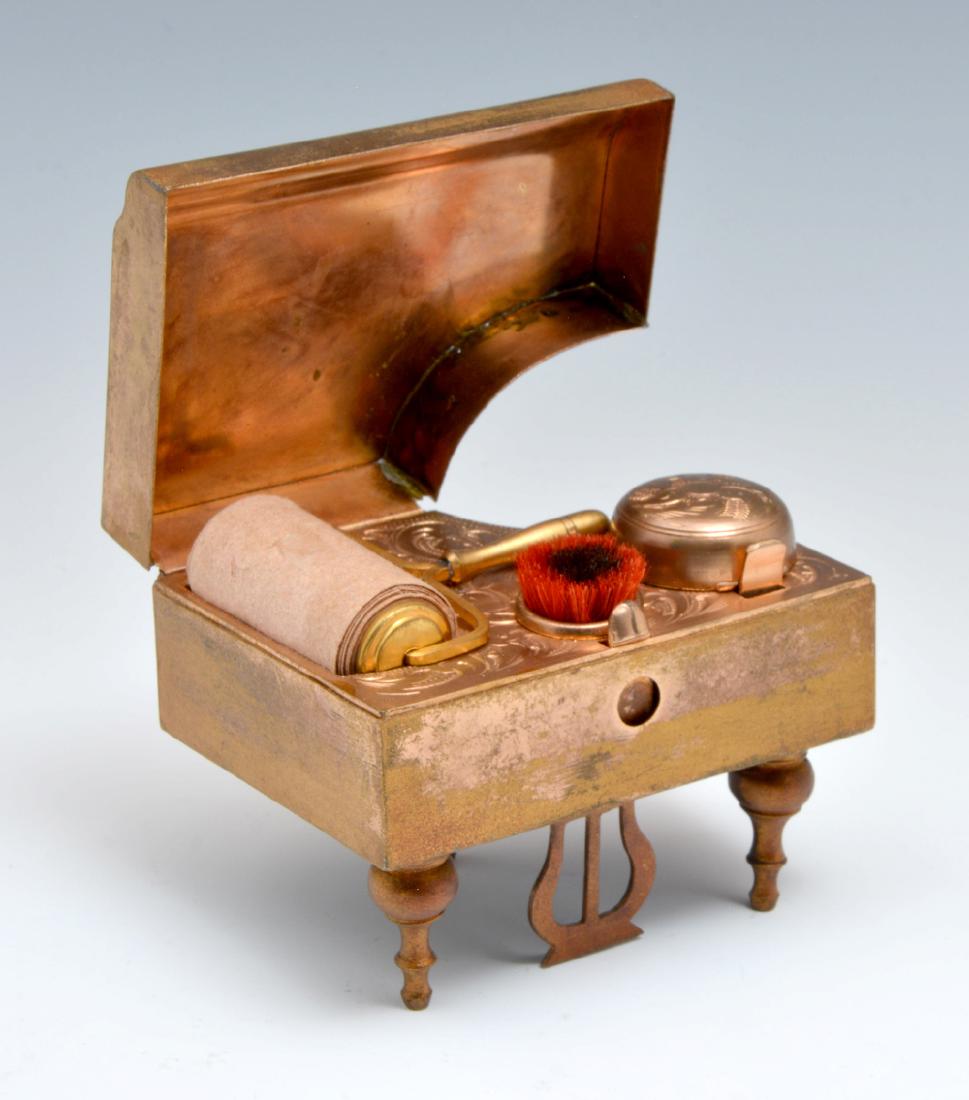 Piano shaped box with set of writing implements (1 of 3)
