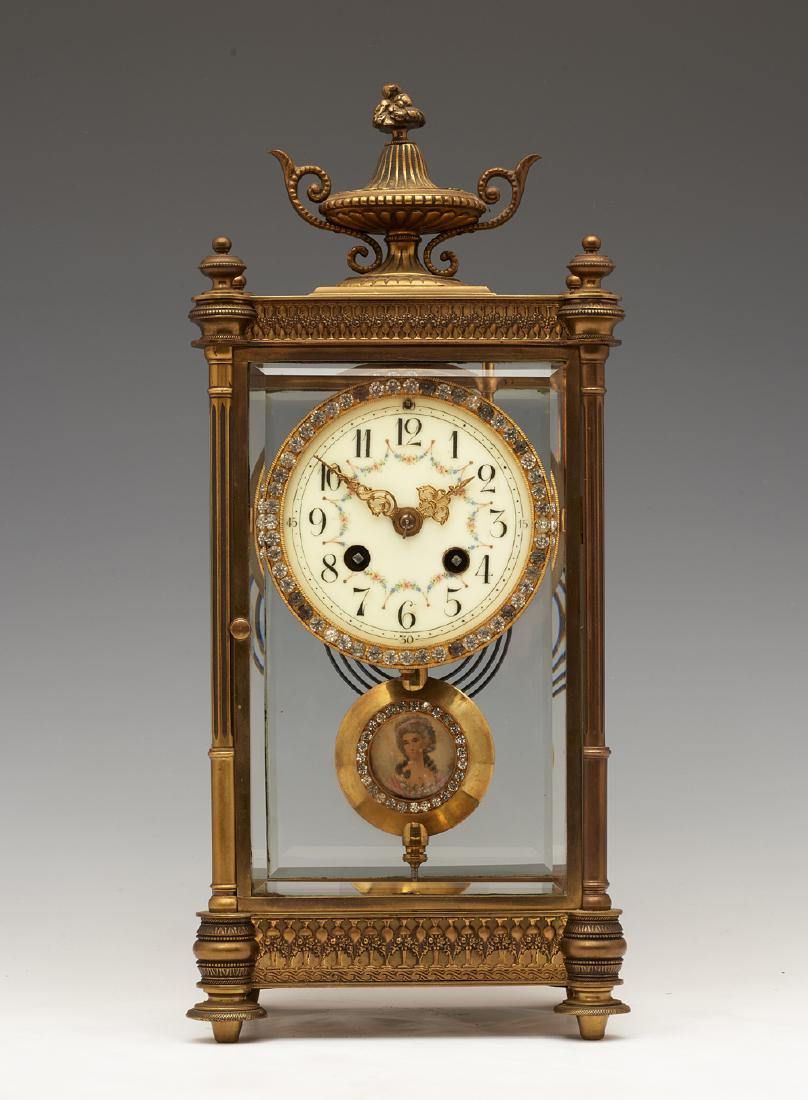19th c French crystal regulator clock (1 of 2)
