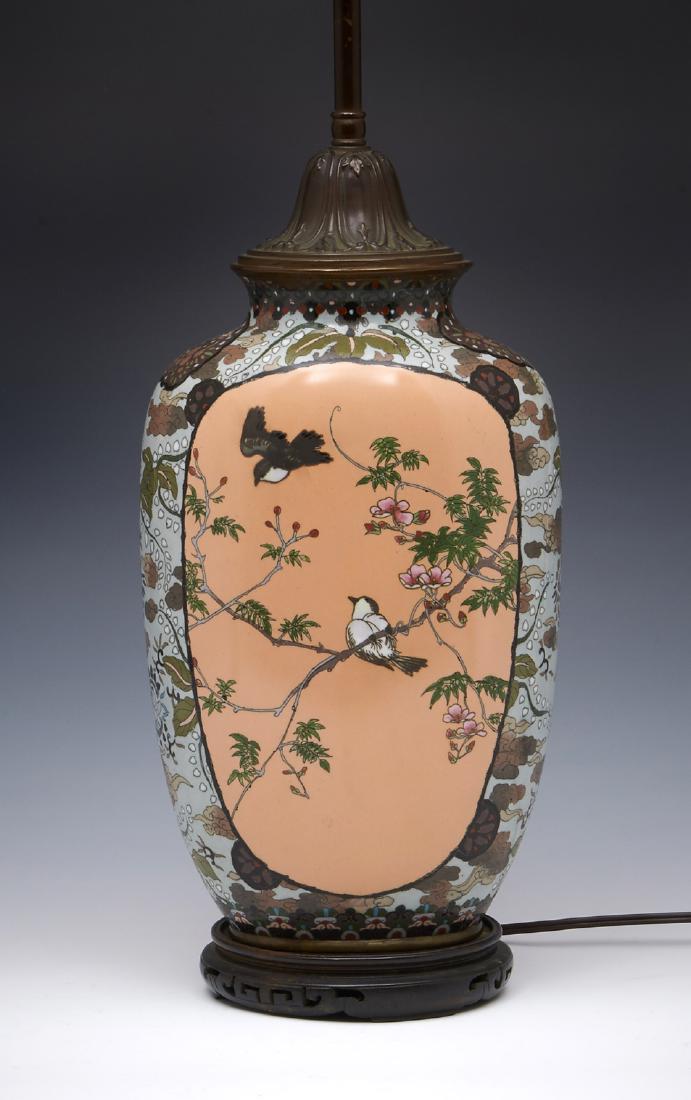 Large Japanese Cloisonne Lamp (1 of 2)