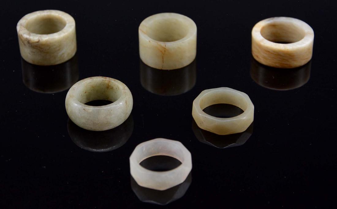 Six Chinese jade rings (1 of 1)