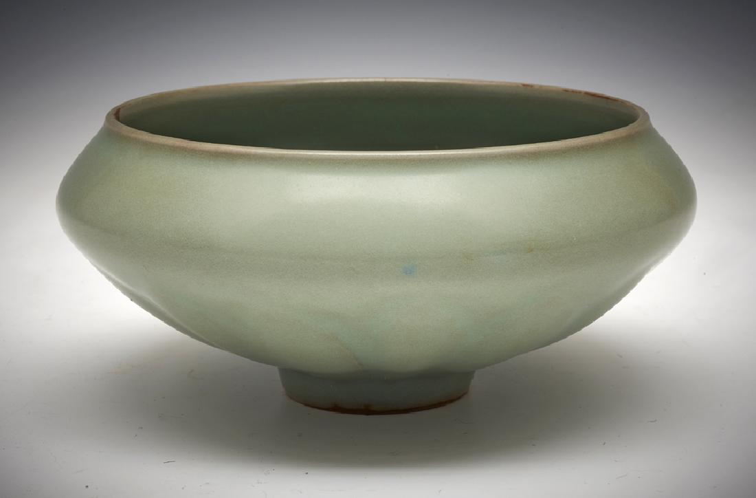 Chinese Longquan Celadon Lotus Bowl (1 of 3)