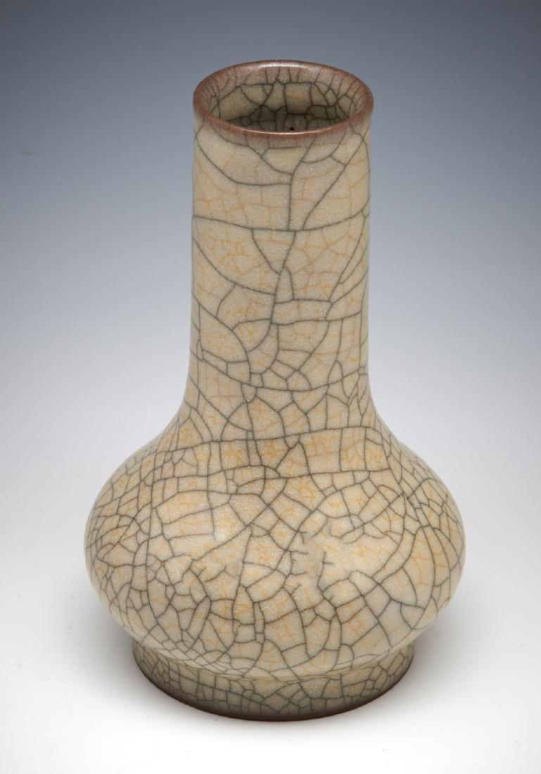 Chinese Crackle Glazed Bottle Vase (1 of 4)