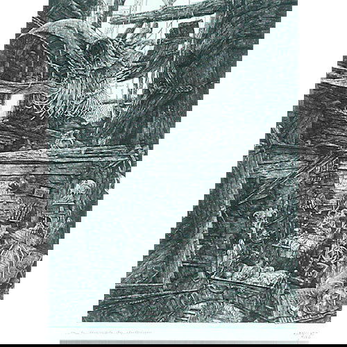 Philippe Mohlitz Engraving.: ENGRAVING. Philippe Mohlitz engraving "La decouverte du plutonium", 1976, 63/100, signed lower right, titled. 11 1/2" x 9" viewed. Very good original condition.