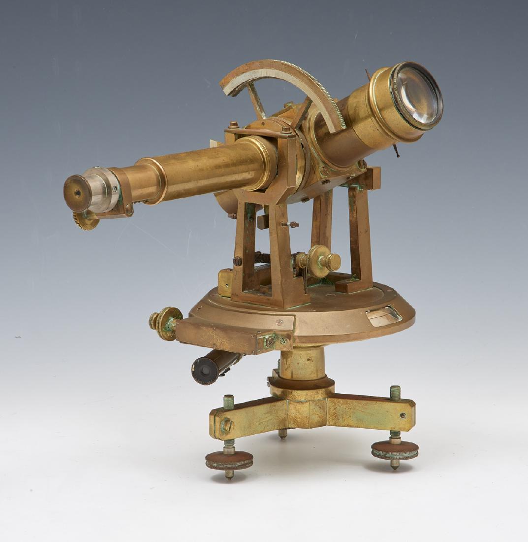 Brass theodolite, unmarked (1 of 2)