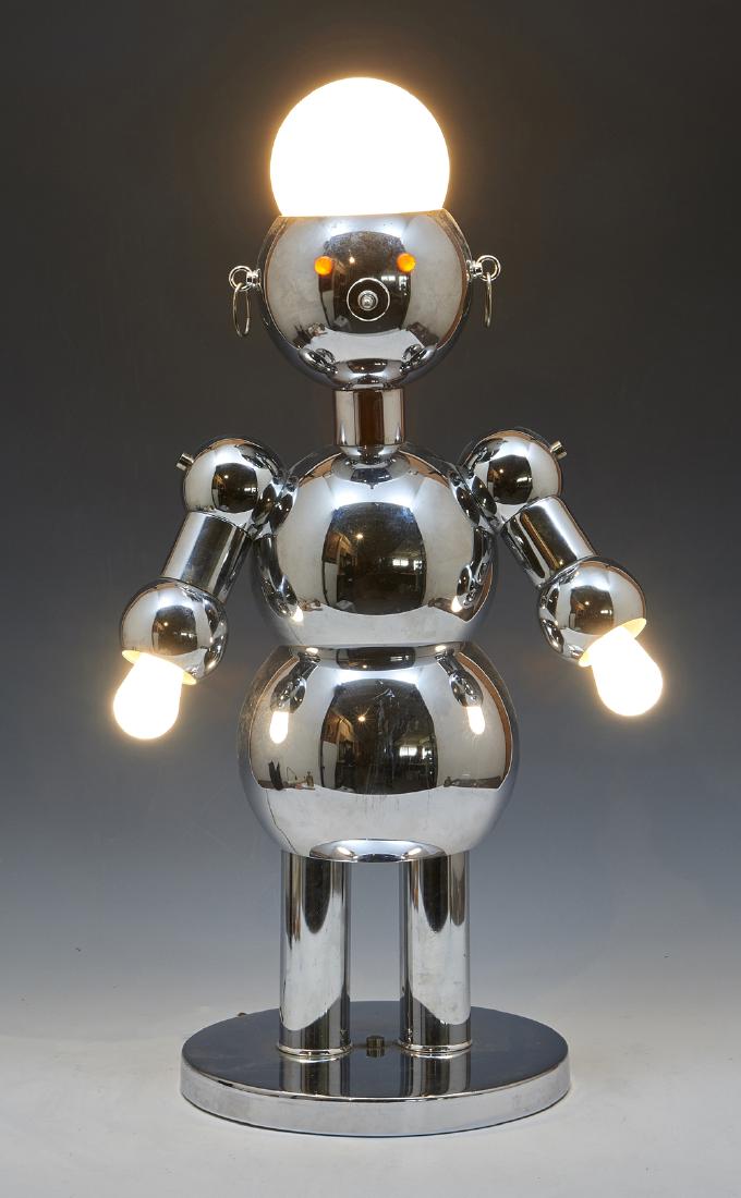 Torino Chrome Robot Lamp (1 of 2)