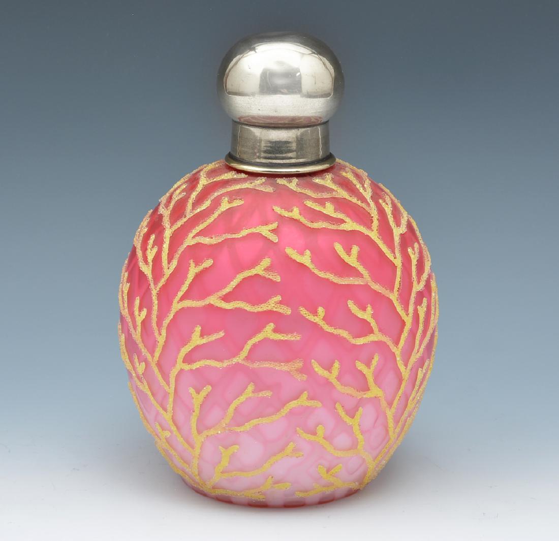 Thomas Webb Mount Washington coralene perfume bottle (1 of 4)