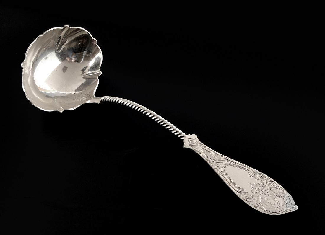 American coin silver twist handle ladle (1 of 1)