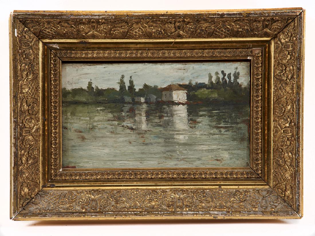 Albert Sterner, "Philippine Block House," oil on panel (1 of 5)