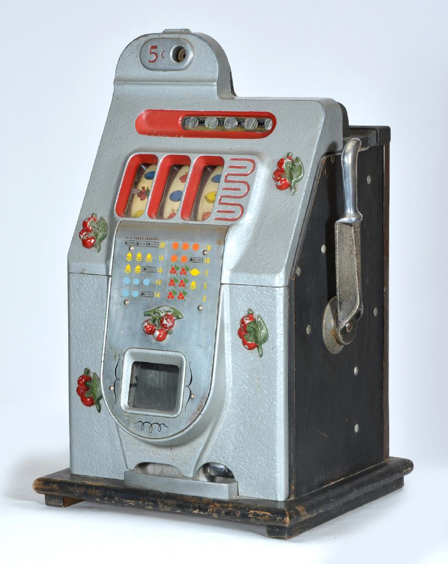 Antique Mills 5 Cent Cherry Slot Machine (1 of 3)