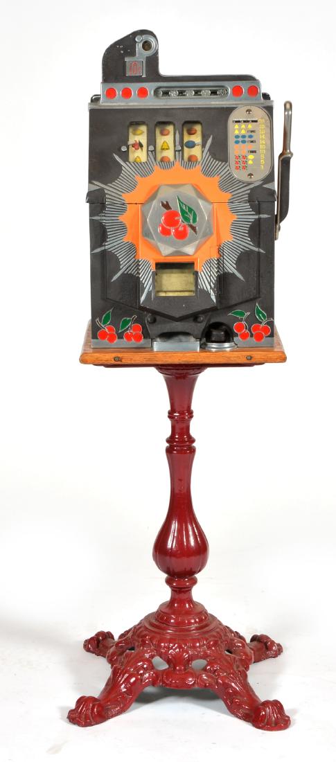 Antique Mills 10 Cent Bursting Cherry Slot Machine on (1 of 5)