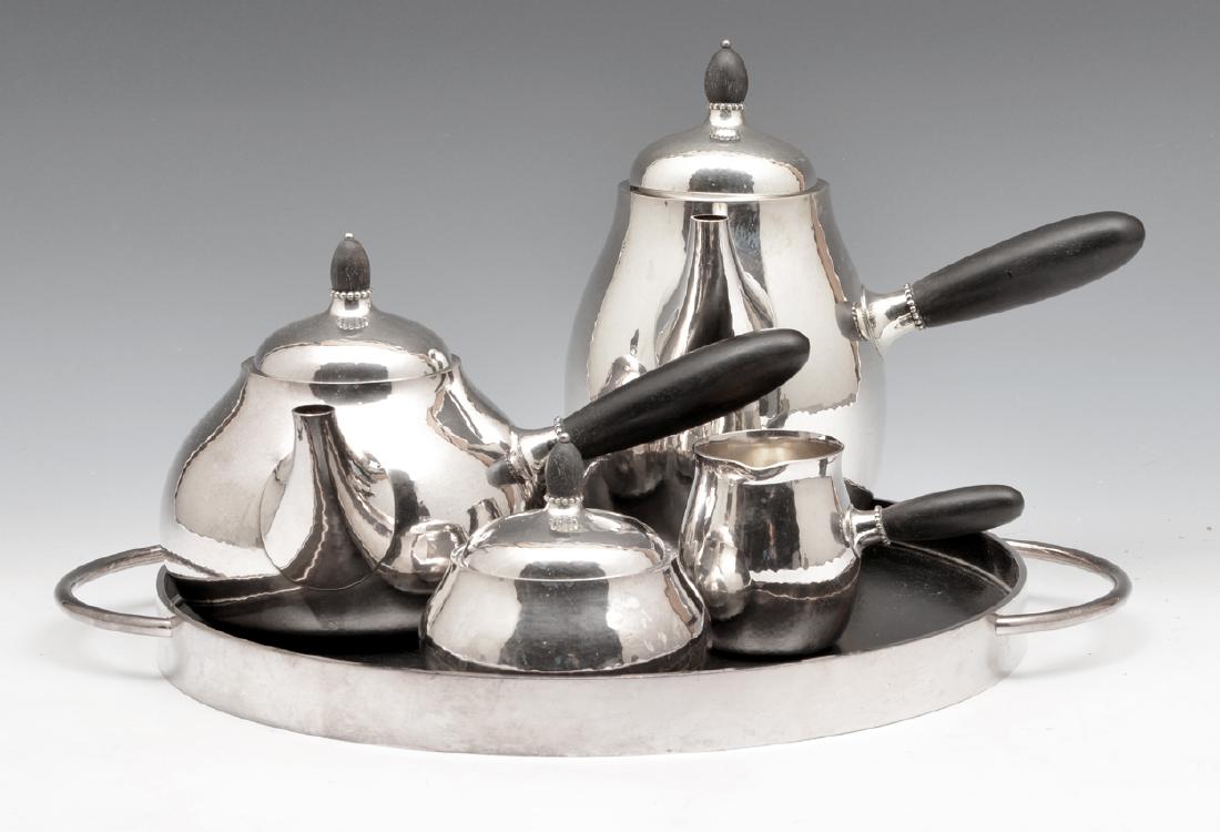 5pc Georg Jensen #80 sterling silver coffee tea set (1 of 5)