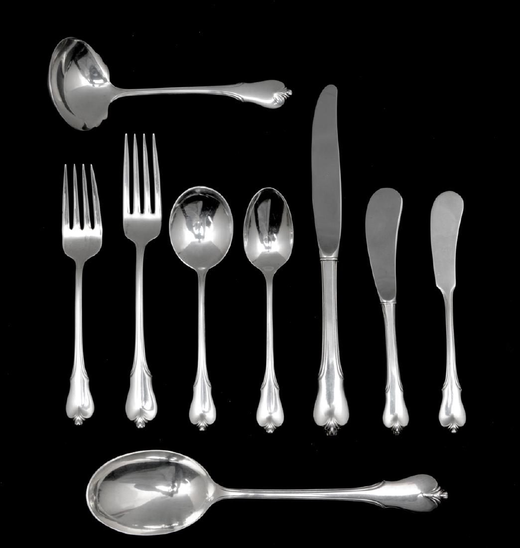 74pc Wallace Grand Colonial sterling silver flatware (1 of 2)