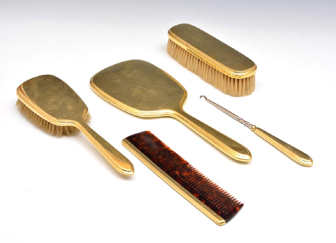 5pc Assembled 14k Gold vanity set (1 of 3)