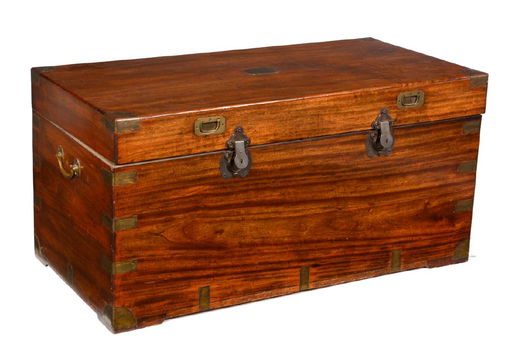 Campaign Chest Camphor Wood Anglo Indian Campaign Chest Camphor Wood Anglo Indian