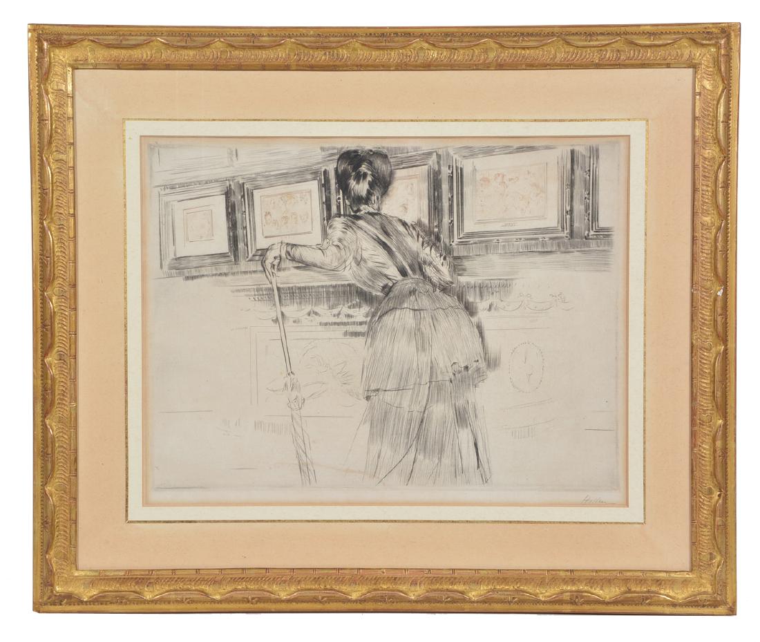 Paul Cesar Helleu, Drypoint Etching, Madame Helleu (1 of 4)