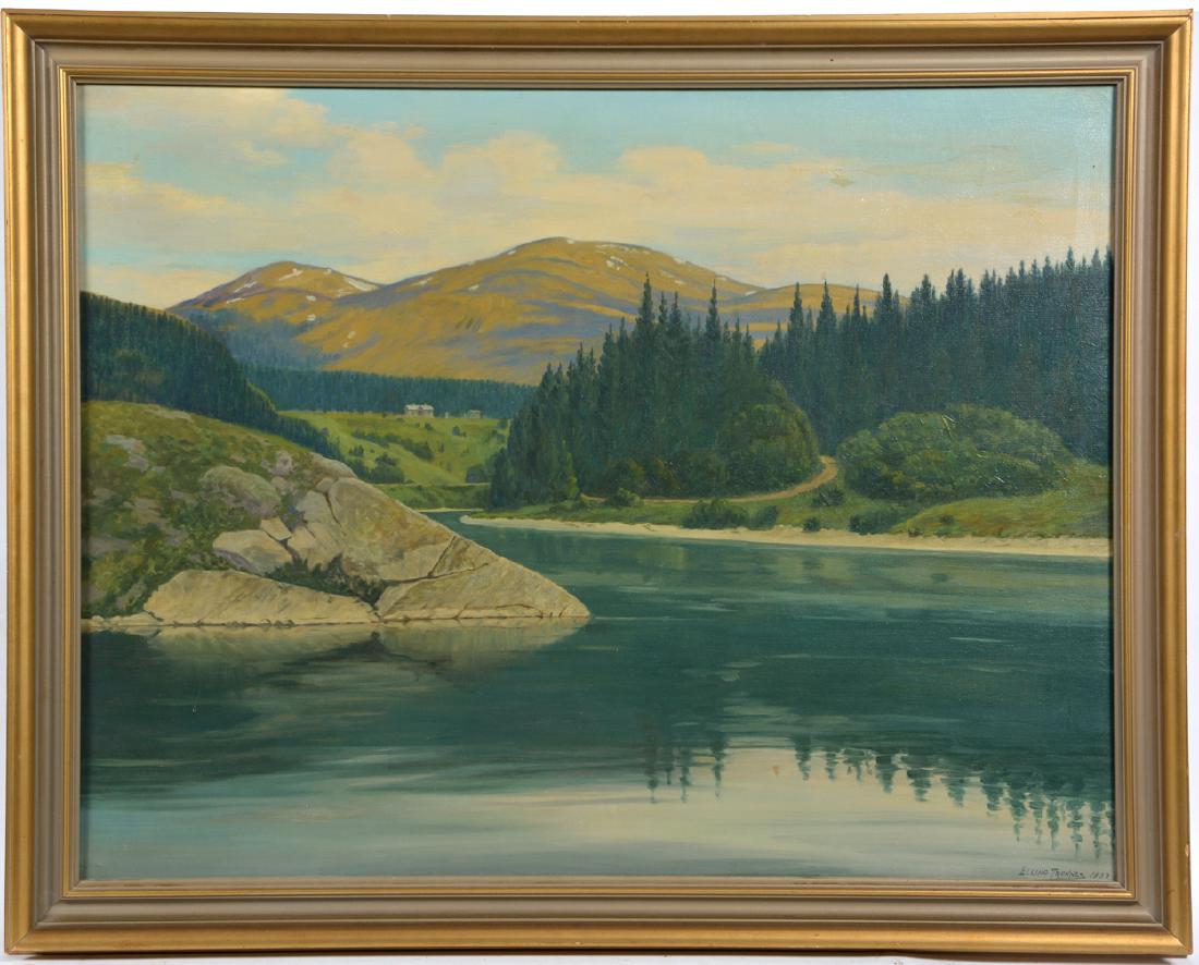Elling Tronnes (1870-1965), Norwegian Landscape (1 of 4)